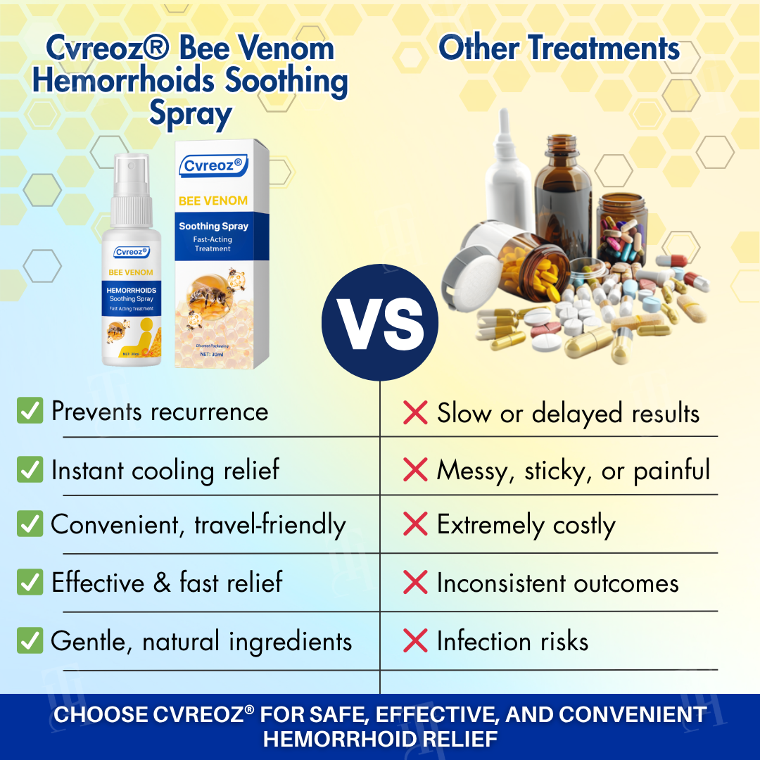 🔥Hot Sales - 50% OFF🔥Cvreoz® Bee Venom Hemorrhoids Soothing Spray