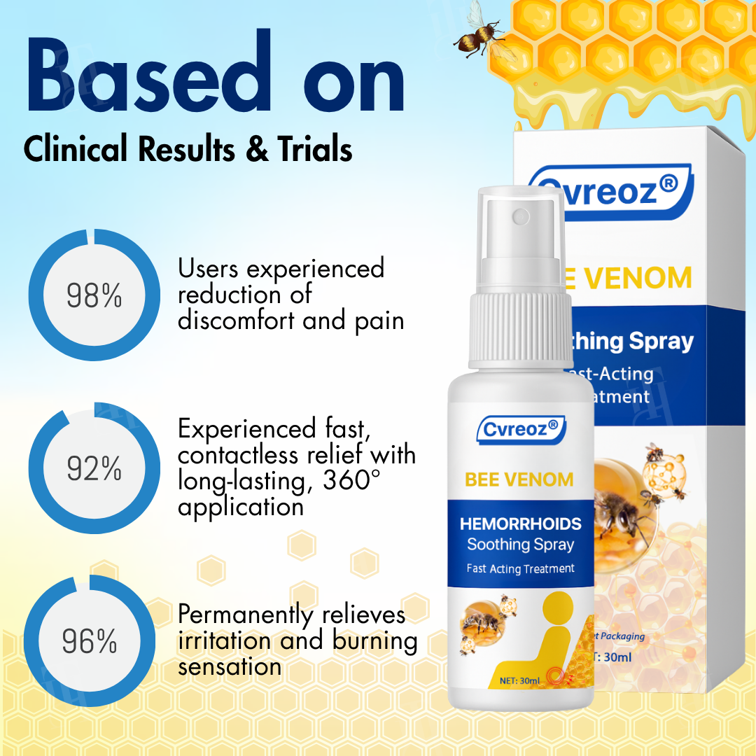 🔥Hot Sales - 50% OFF🔥Cvreoz® Bee Venom Hemorrhoids Soothing Spray