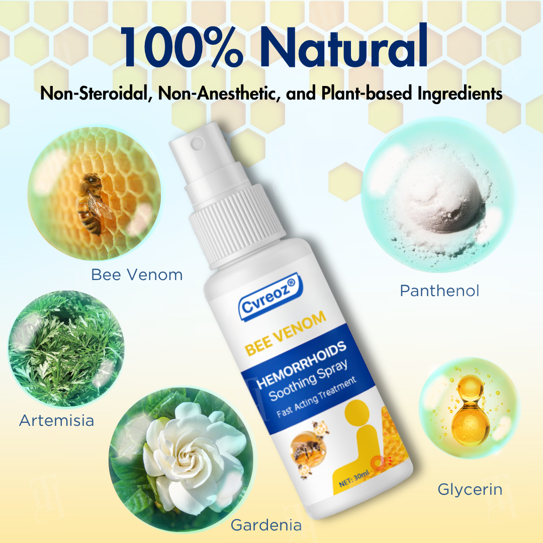 🔥Hot Sales - 50% OFF🔥Cvreoz® Bee Venom Hemorrhoids Soothing Spray