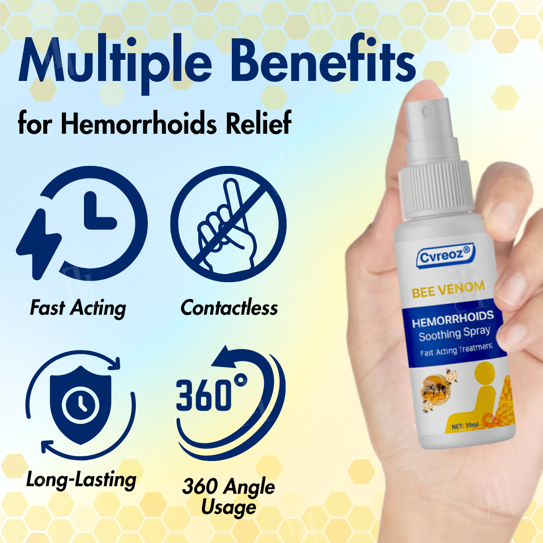 🔥Hot Sales - 50% OFF🔥Cvreoz® Bee Venom Hemorrhoids Soothing Spray