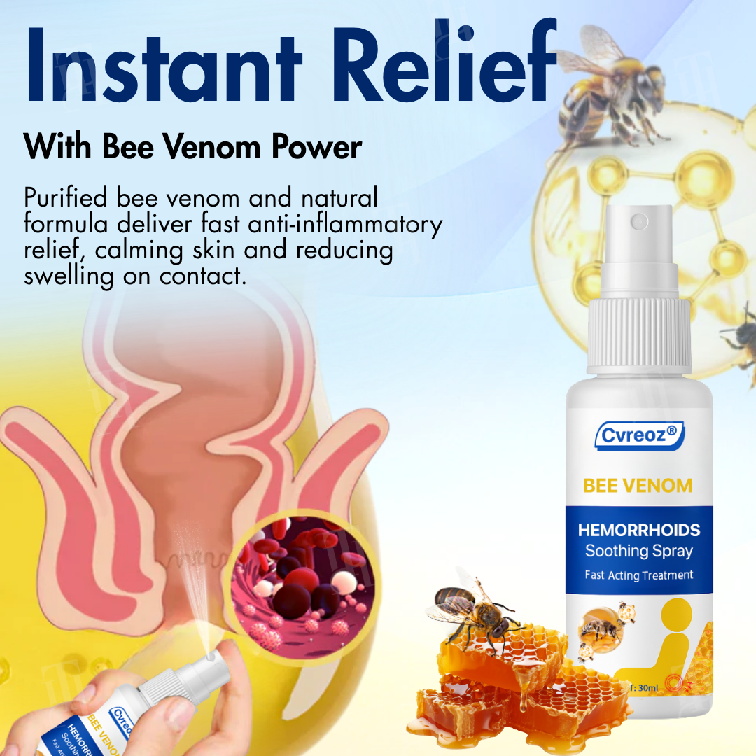 🔥Hot Sales - 50% OFF🔥Cvreoz® Bee Venom Hemorrhoids Soothing Spray